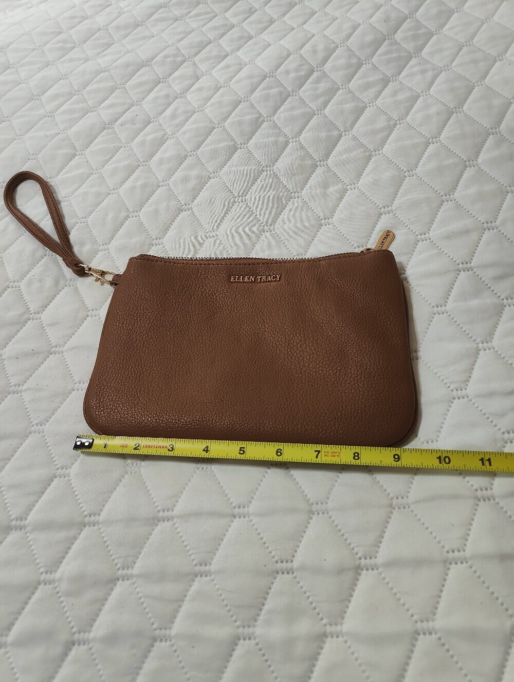 Ellen Tracy Pebble Grain Wristlet Clutch - Picture 5 of 7